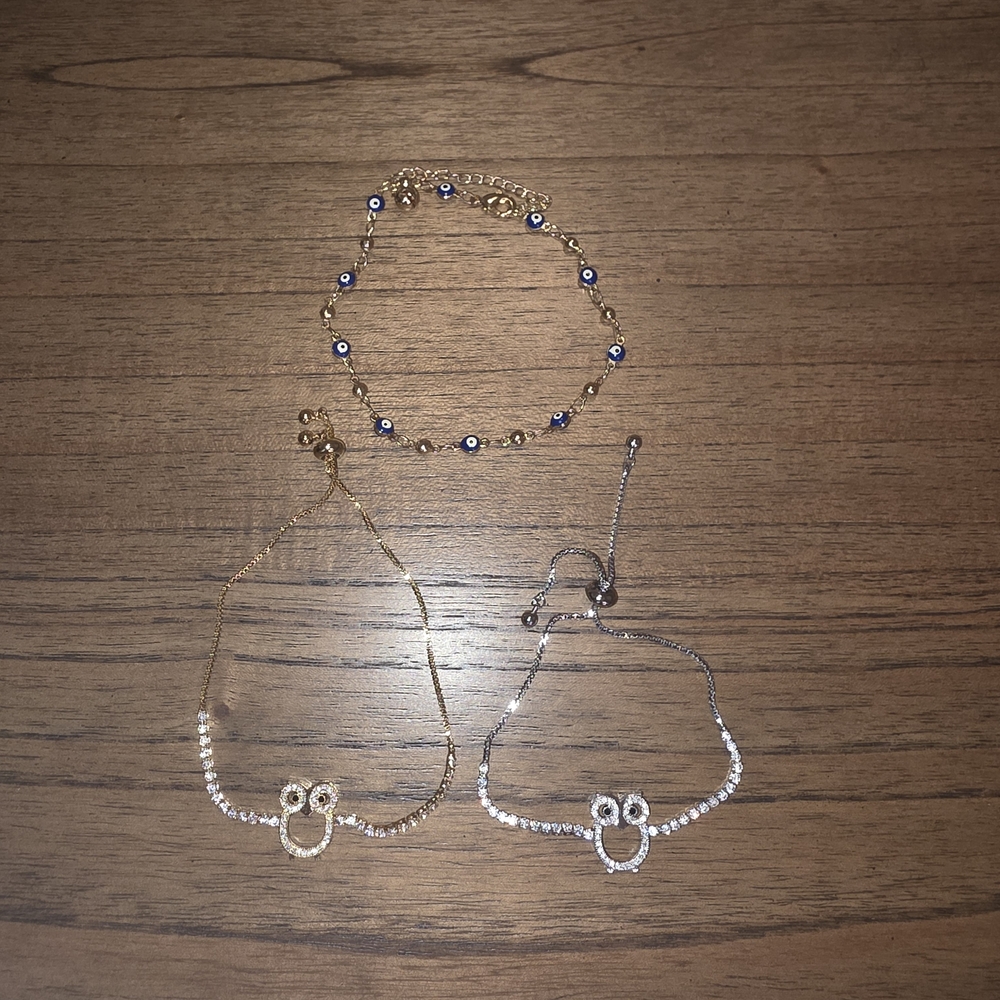 Elegant Gold and Silver Women's Jewelry Set (ALL THREE INCLUDED)